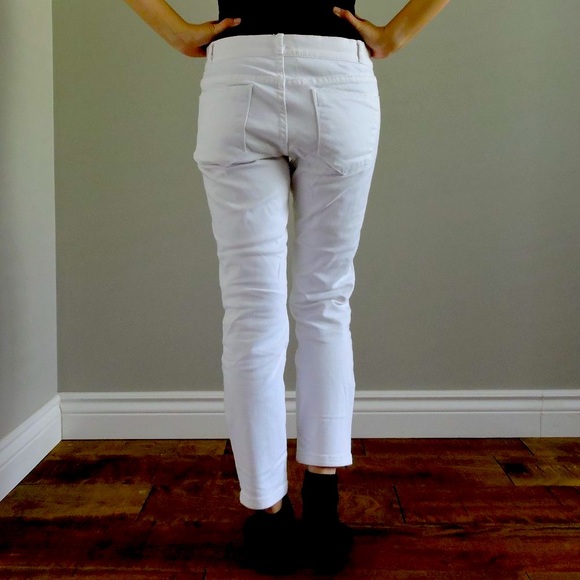 Jacob Mid-Rise Cropped Jeans with Zipper Opening at the Ankles, Size 27 - Picture 4 of 11